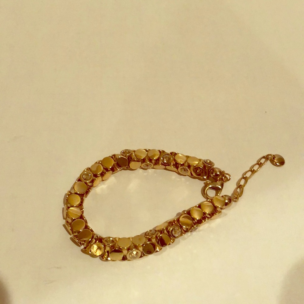 Gold rolo bracelet